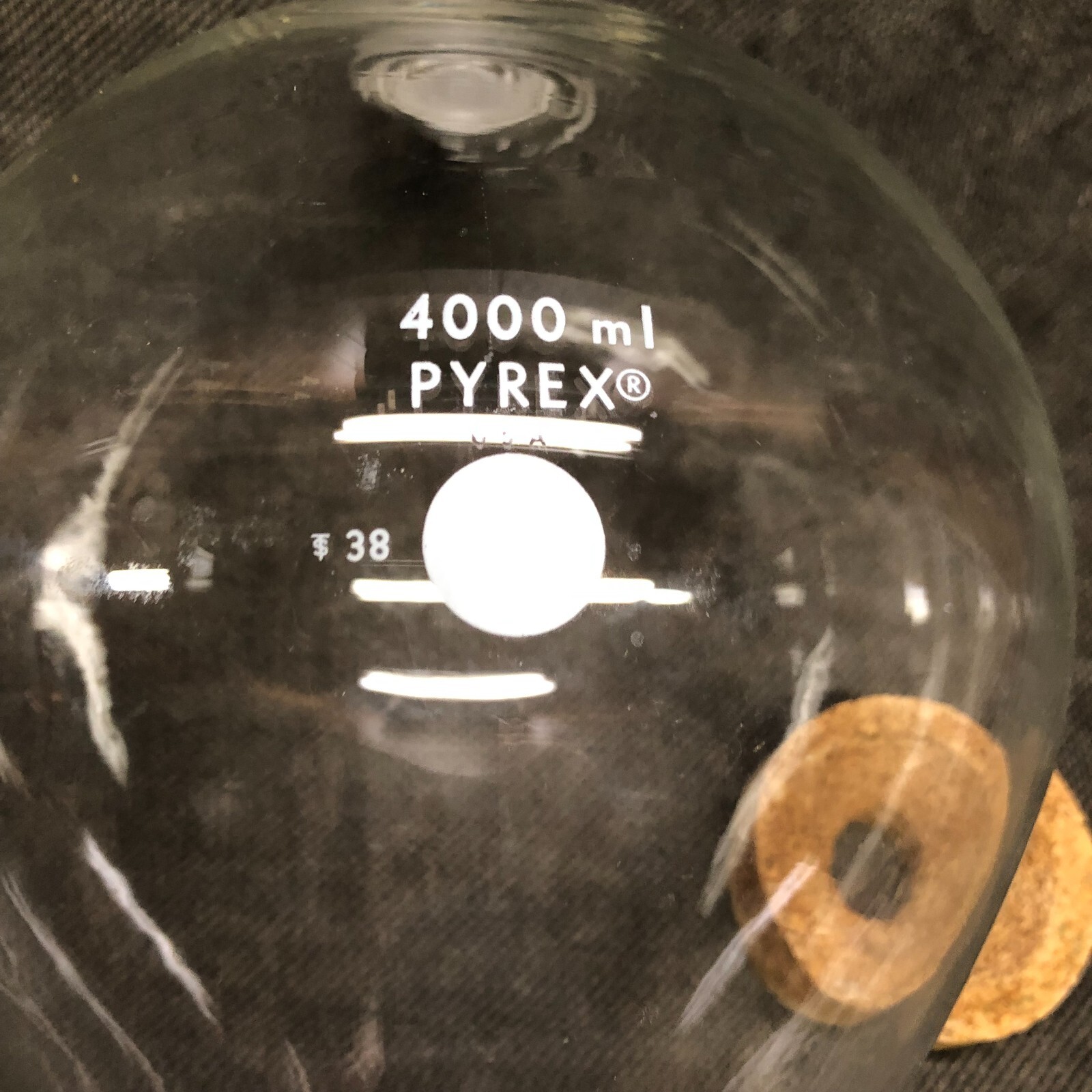 PYREX 4000ml Chamber Flask w/Lid#38, lab flasks