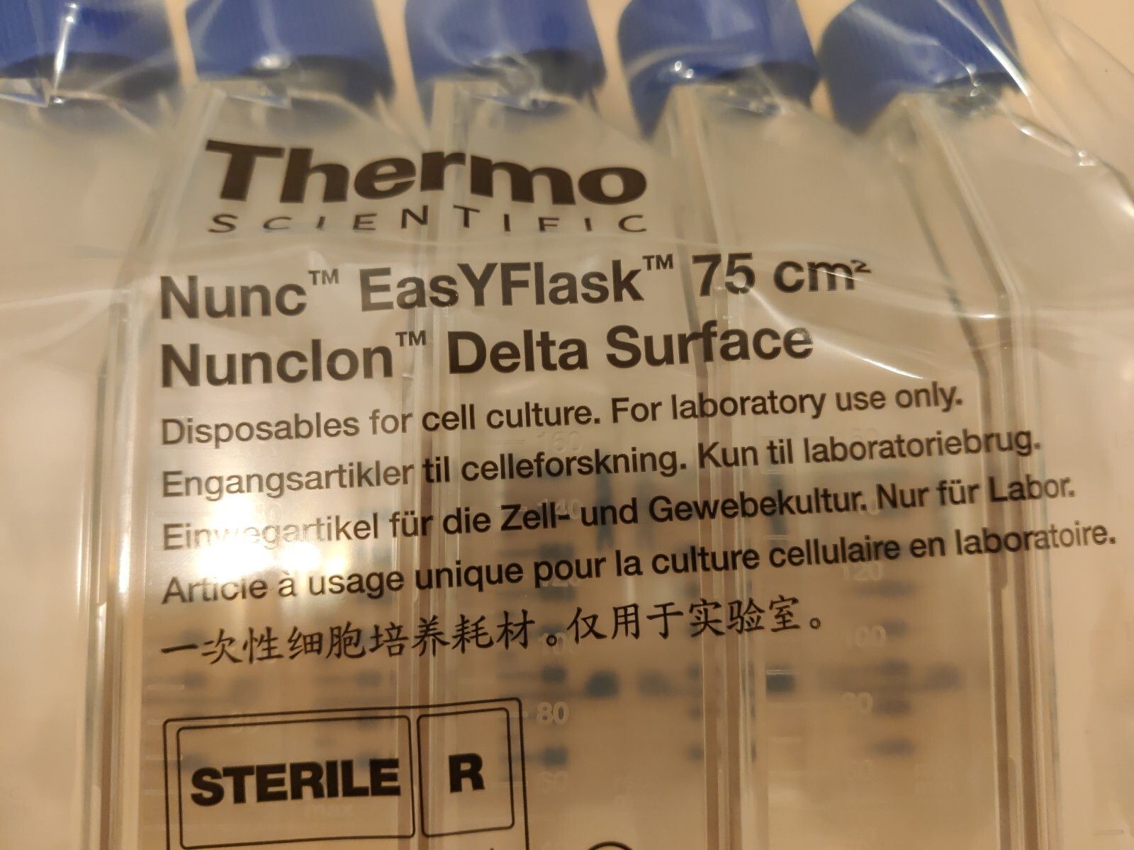 CASE Thermo Scientific Nunc EasYFlask 75 cm2 Nunclon Delta, pack of 5