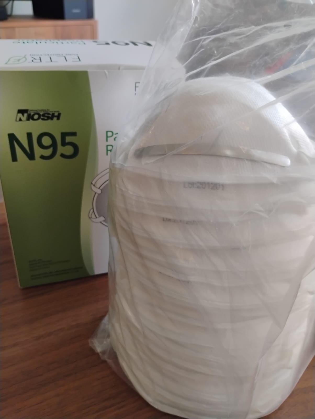 FLTR NIOSH N95 Particulate Respirator Masks (20 Count Box) TC-84A-7701