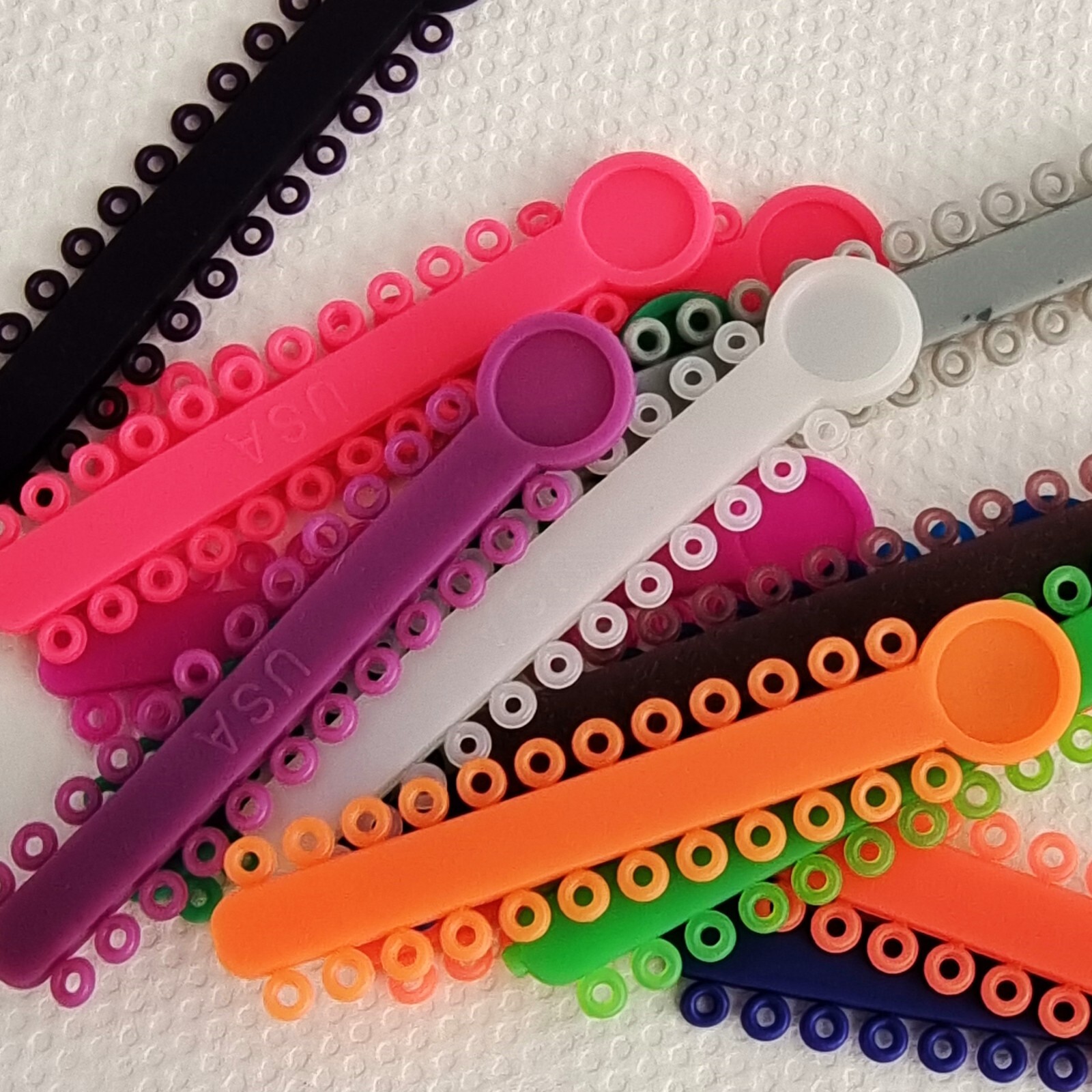 5Packs Dental Orthodontic Ligature Ties (Multi-Colored​）1040Pcs/Pack