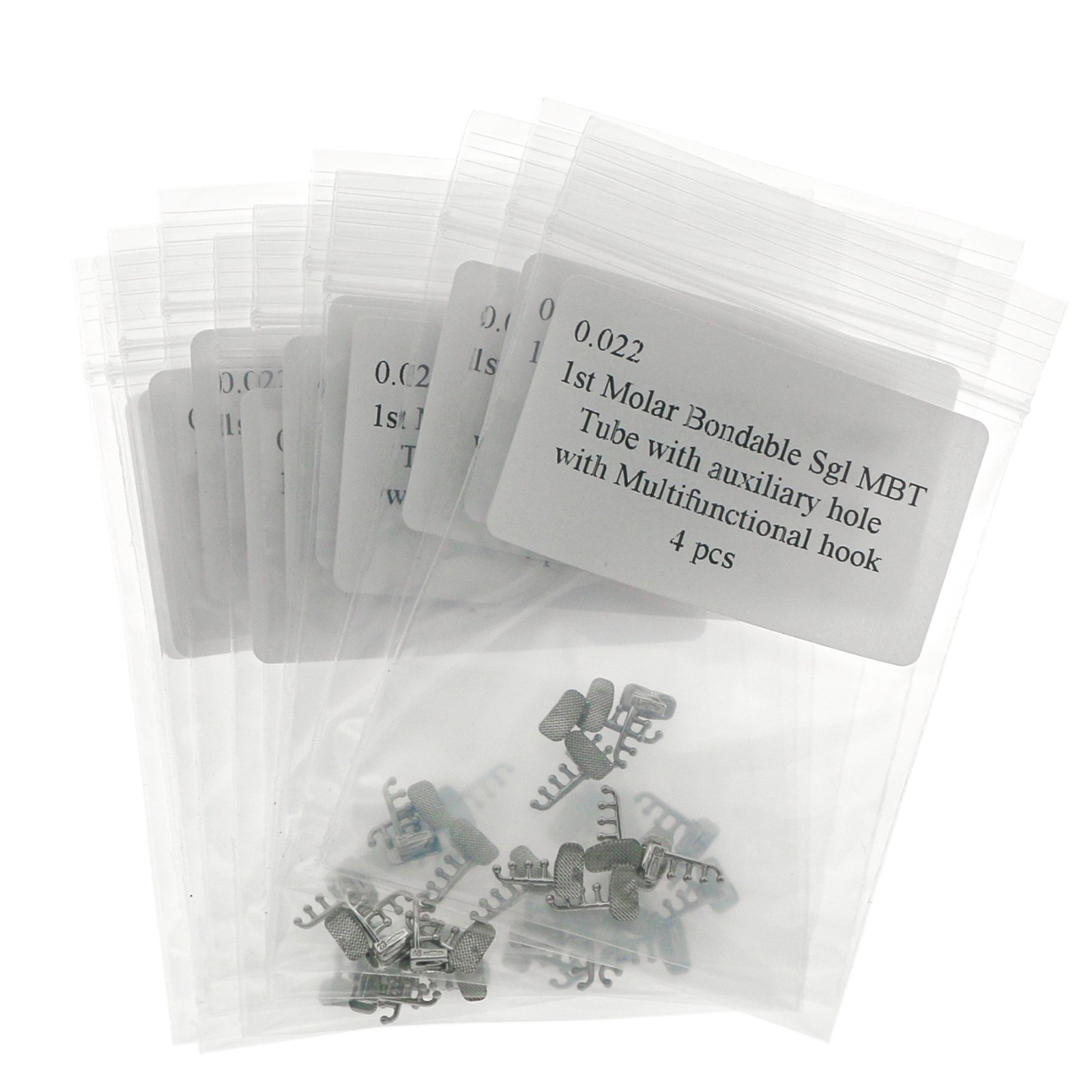Dental Orthodontic Bondable Tube Roth 022 1st Molar with Multifunctional Hooks