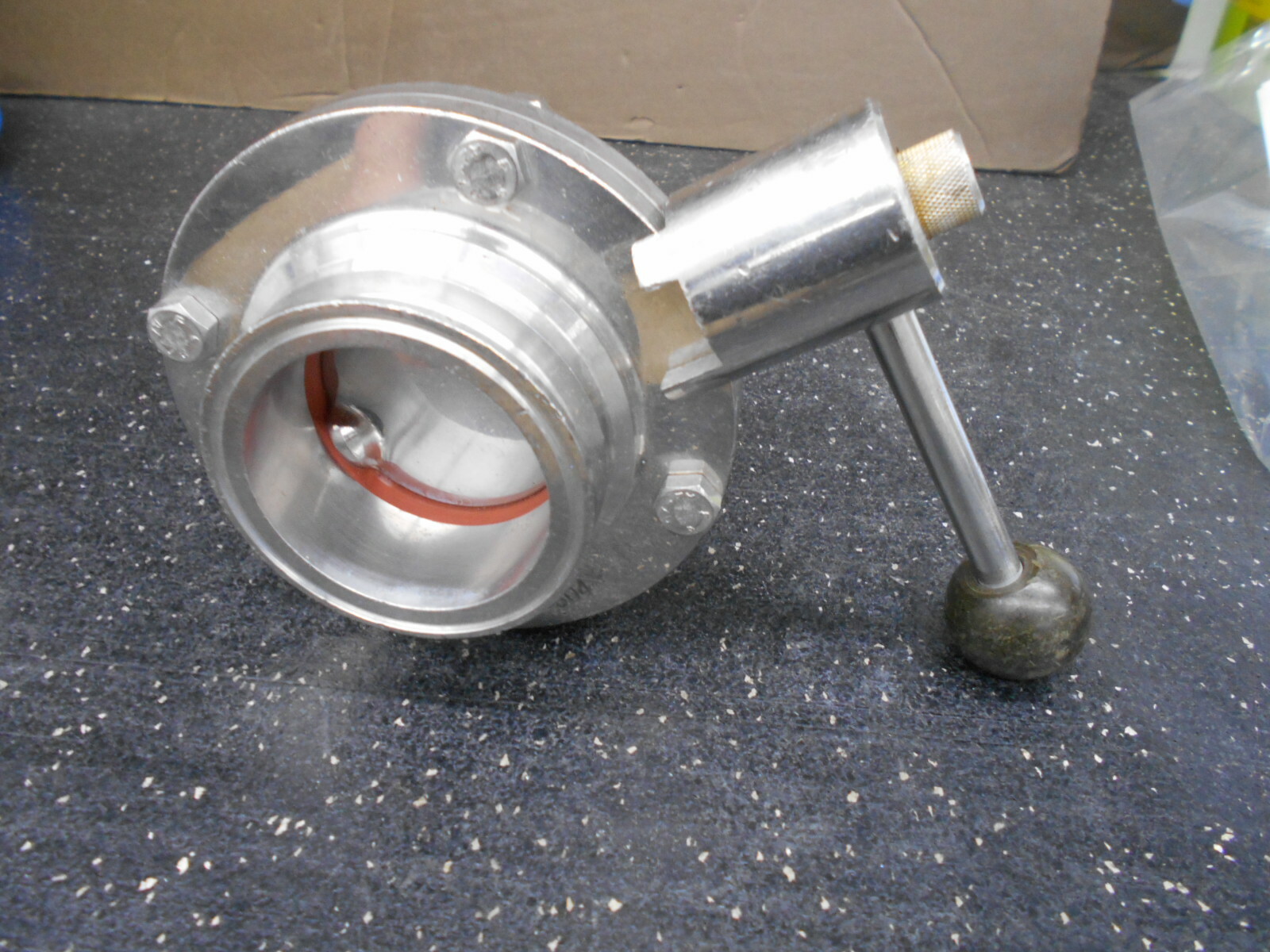 LUMACO 2.5″ 304 SS HAND LEVER SANITARY BUTTERFLY VALVE
