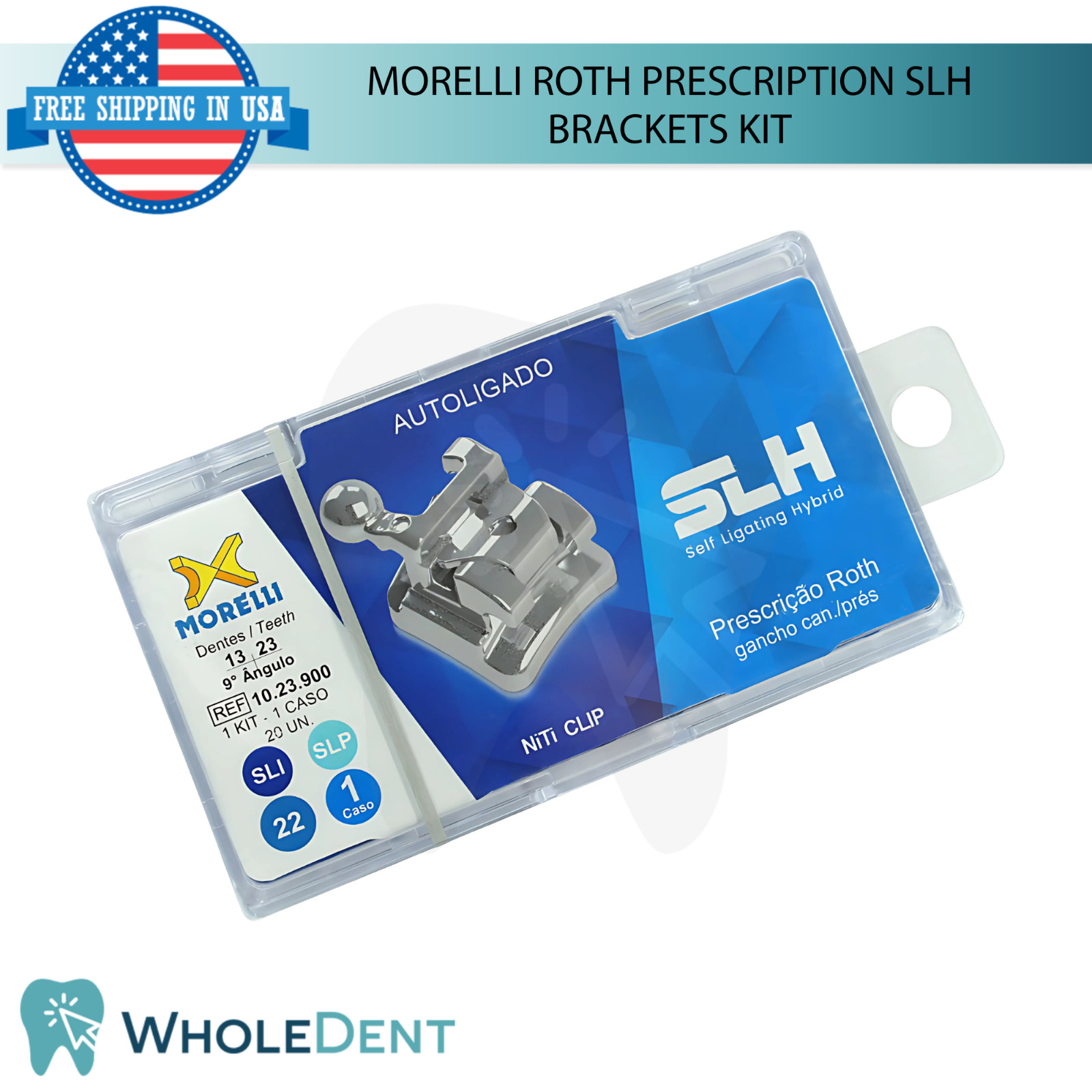 Orthodontic Dental Roth Prescription SLH Brackets Kit Morelli Dual Activation