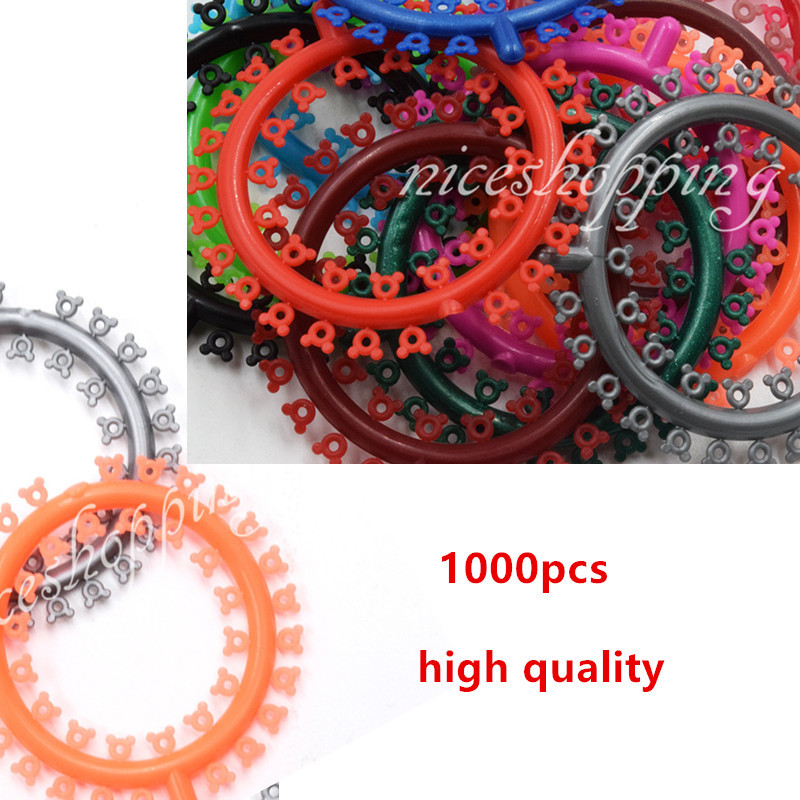 New Dental Elastics Orthodontic cartoon Ligature ties Mickey ties 1000 Pcs/ Pack