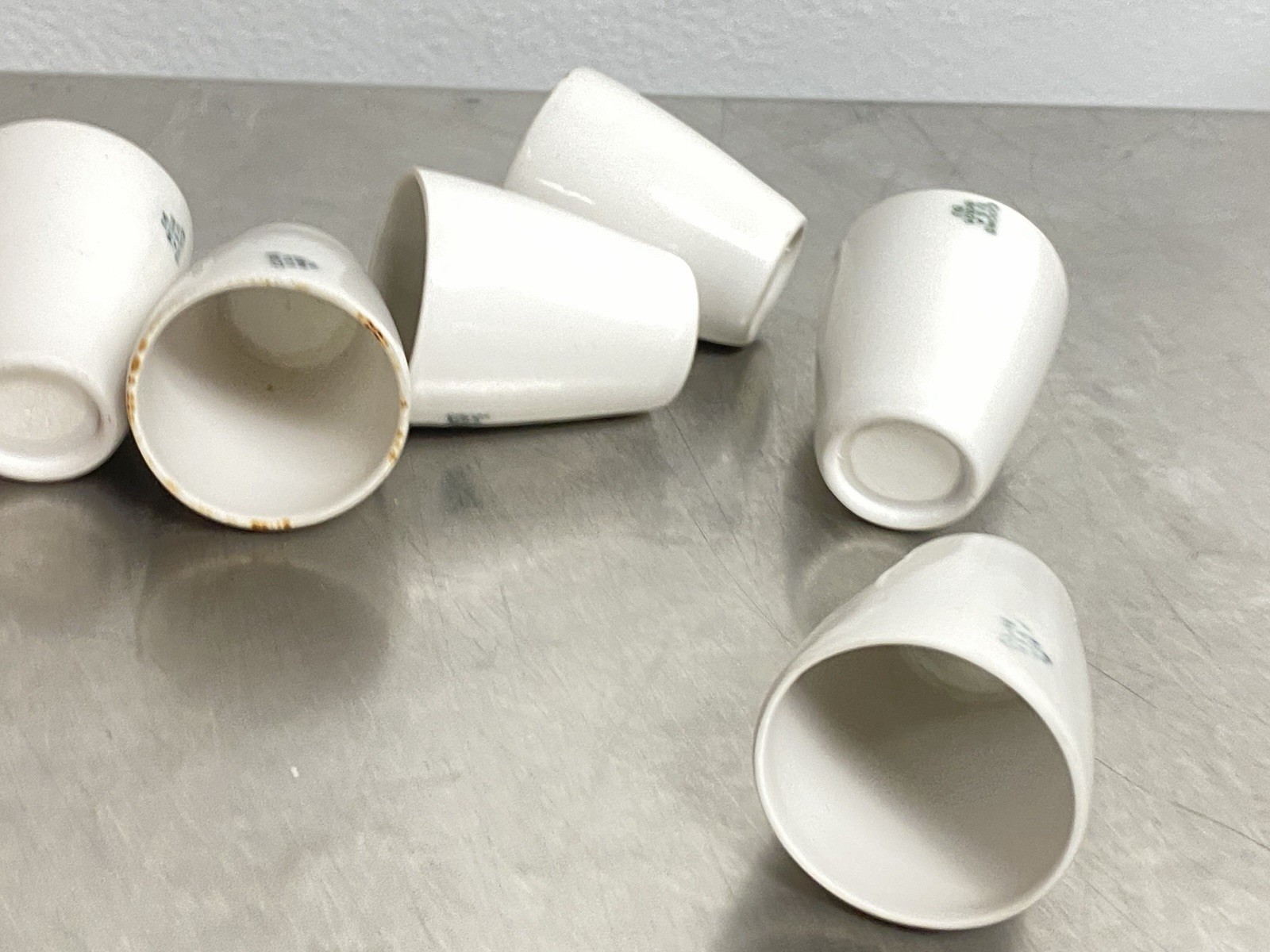 Lot of 6 CoorsTek 60528 Porcelain Crucibles Pre-owned