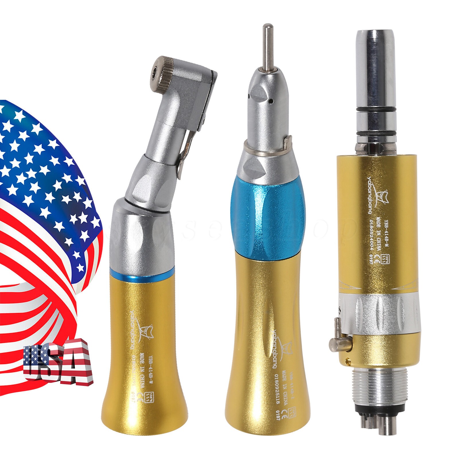 Dental low slow speed straight handpiece/ contra angle/air motor 4H NSK style CA