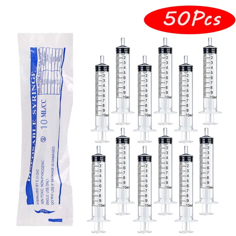 Plastic Syringes 10Ml without Needle Glue Nutrient Measuring Industrial Veterina