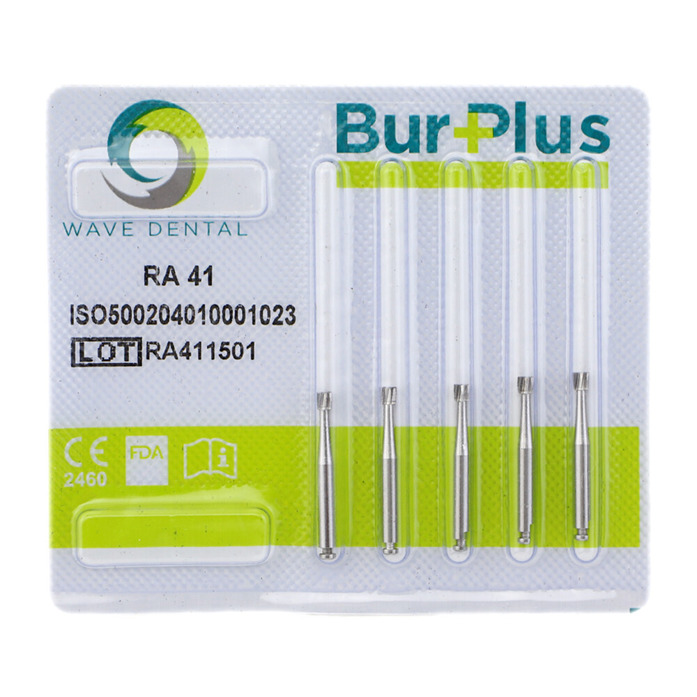 WAVE Dental Operative Carbide Burs RA #41 Inverted Cone Right Angle Bur Latch