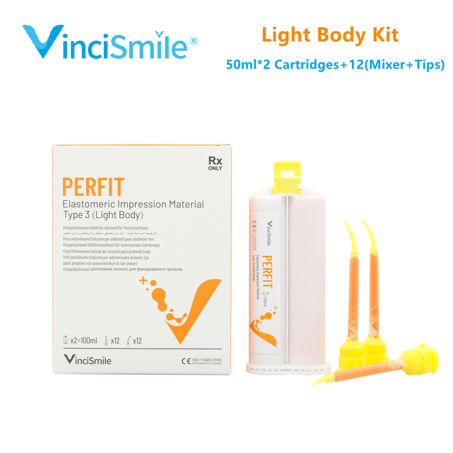 VPS Dental Impression Material Putty Heavy Regular Light Body Fast Normal Set