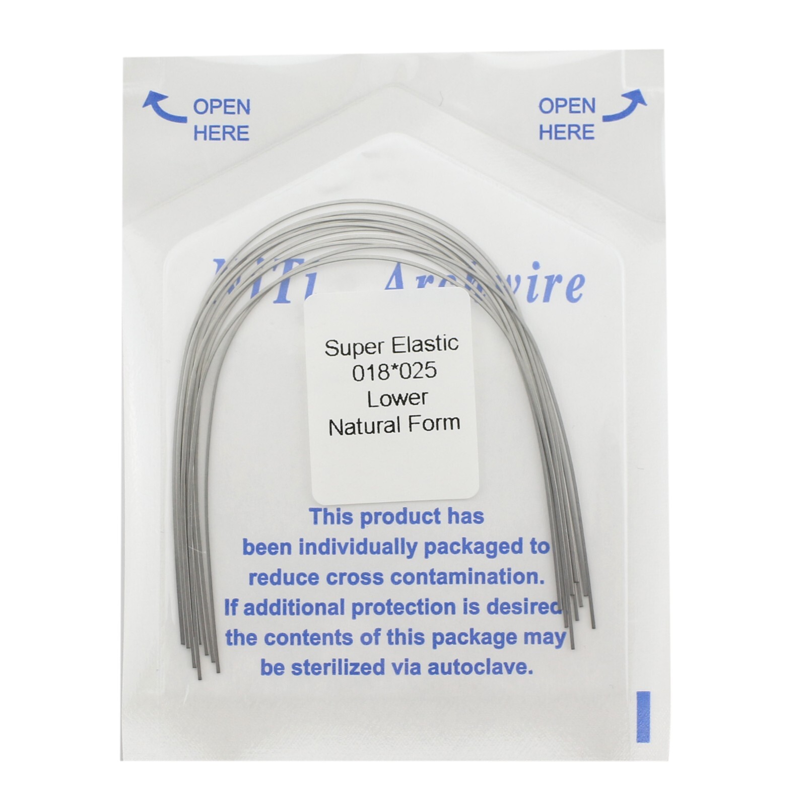 100PCS Dental Orthodontic Niti Arch Wire Natural Round Rectangular 19×25 16×22
