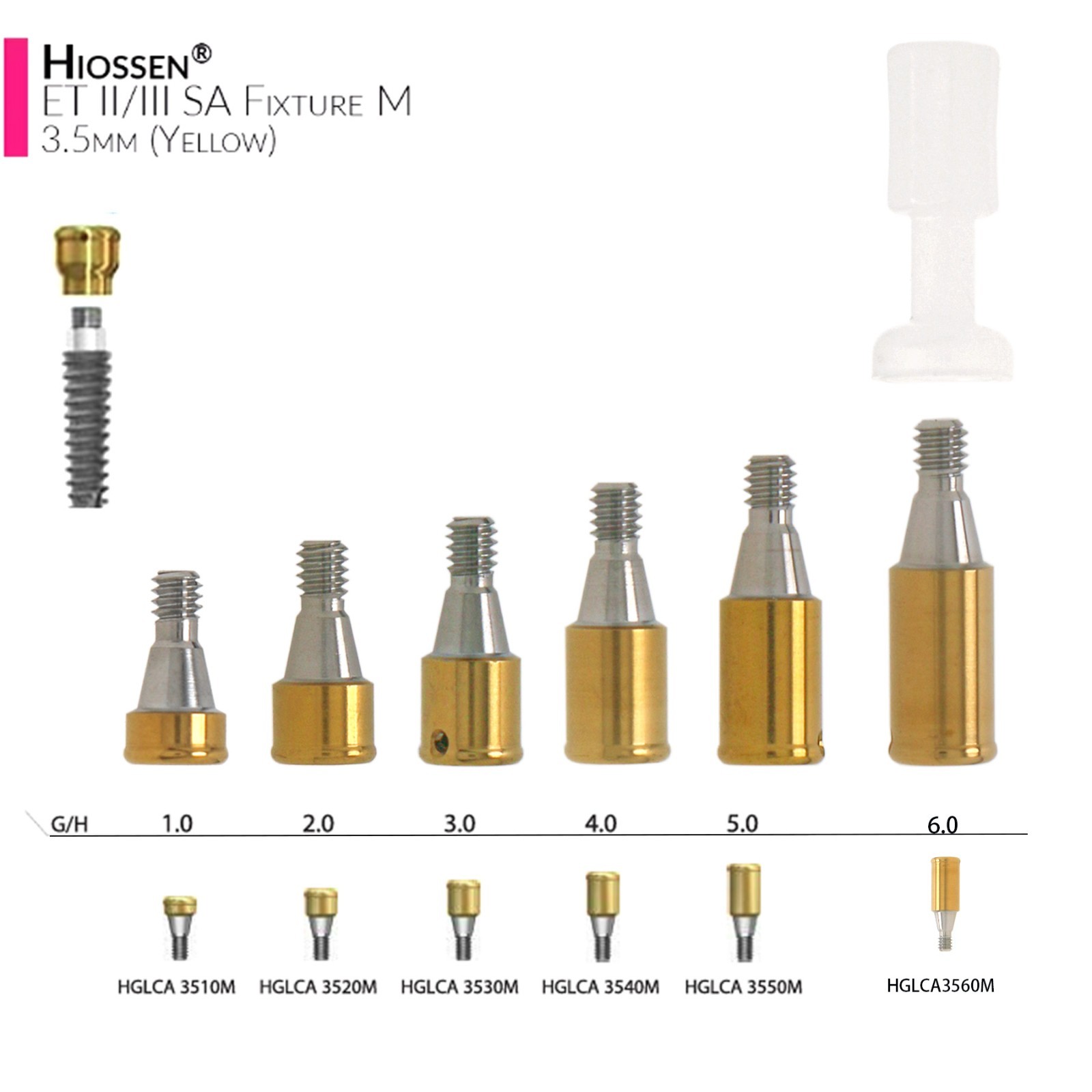 US Locator attachment abutment For Hiossen ET /Osstem TS Mini/Regular 1-7.0mm GH