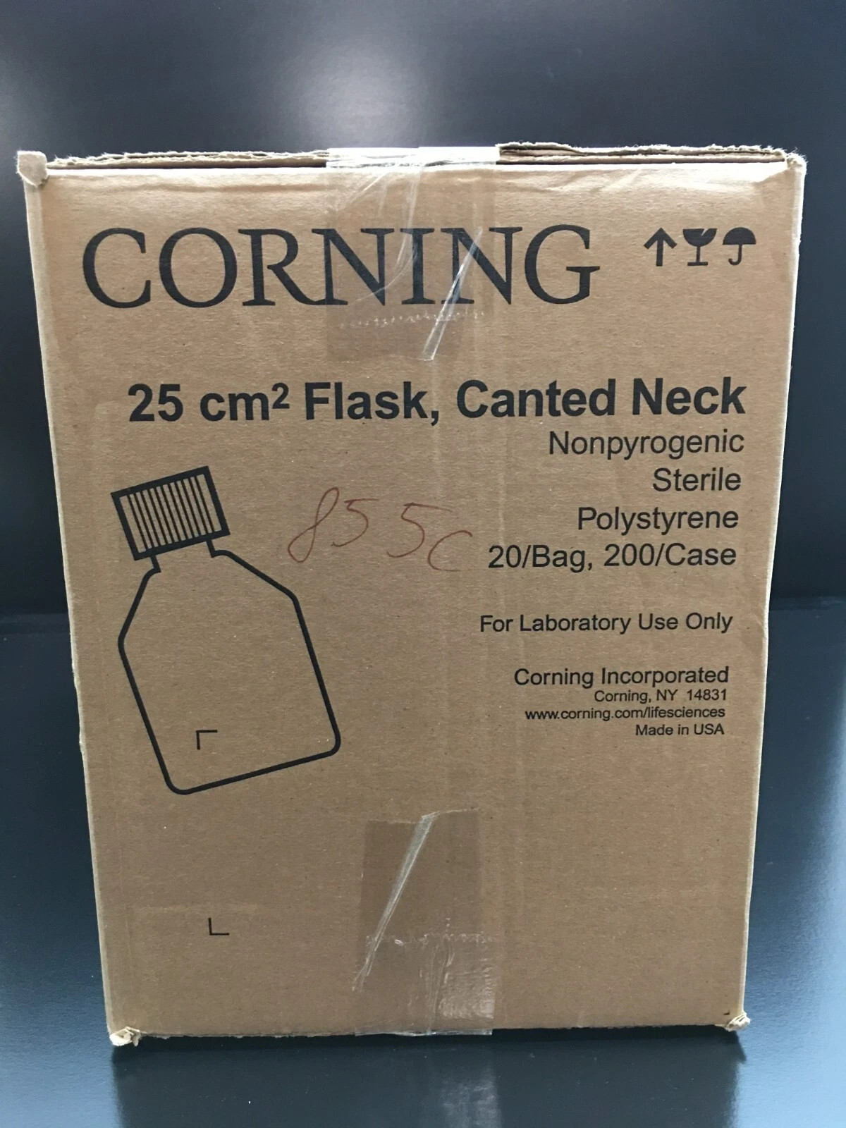 Corning REF 430639 Rectangular Canted Neck 25cm² Cell Culture Flask Vent Cap