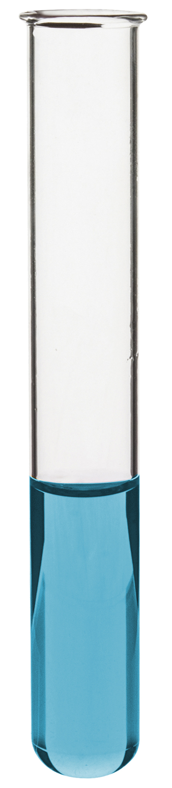 Eisco Labs 12ml Test Tubes, Beaded Rims – Borosilicate 3.3 Glass – 48 Pack