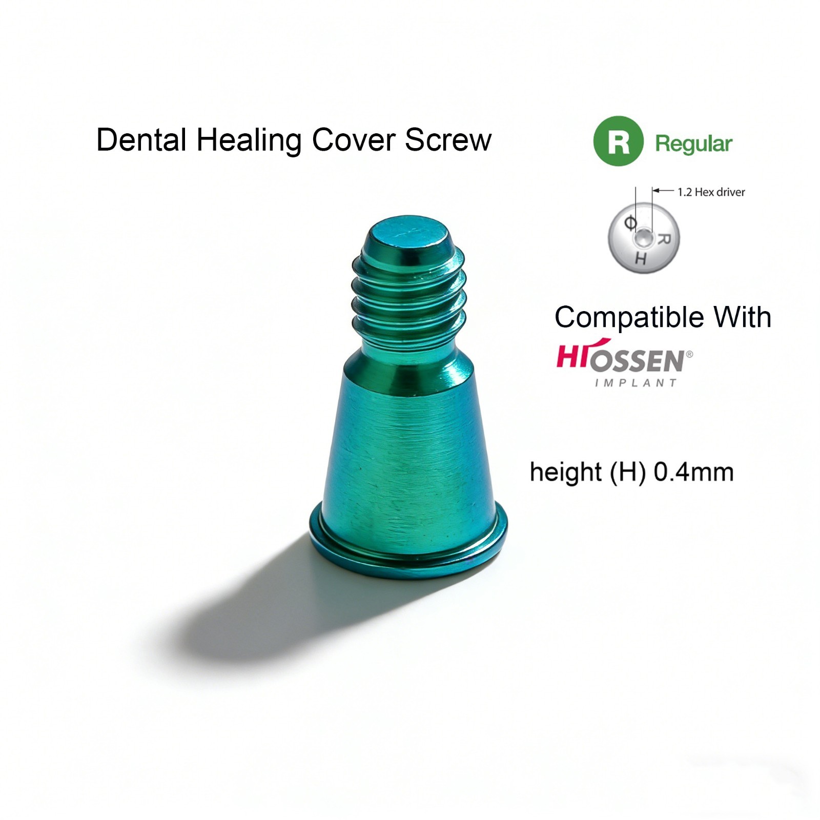 Titanium Osstem Hiossen Healing Abutment Cover Screw fits Mini & Regular Implant