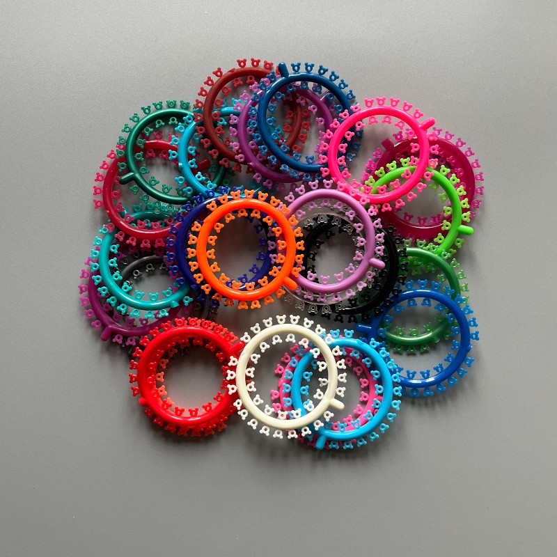 1000Pcs Dental Orthodontic Elastic Rubber Band Multi-Colored Mickey Ligature Tie