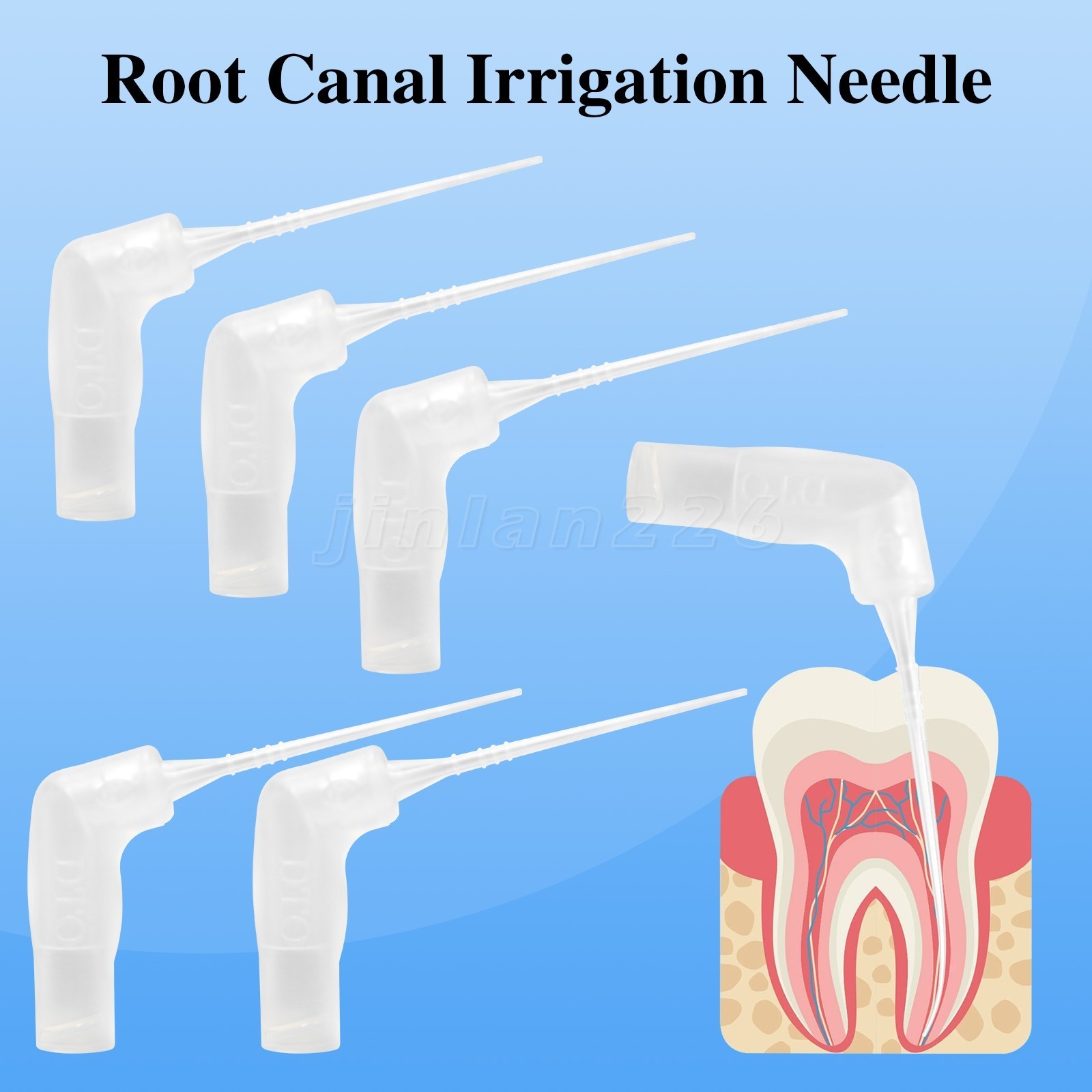 20-400Pcs Dental Endo Root Canal Tip Irrigator Irrigation Needle Tips Flushing