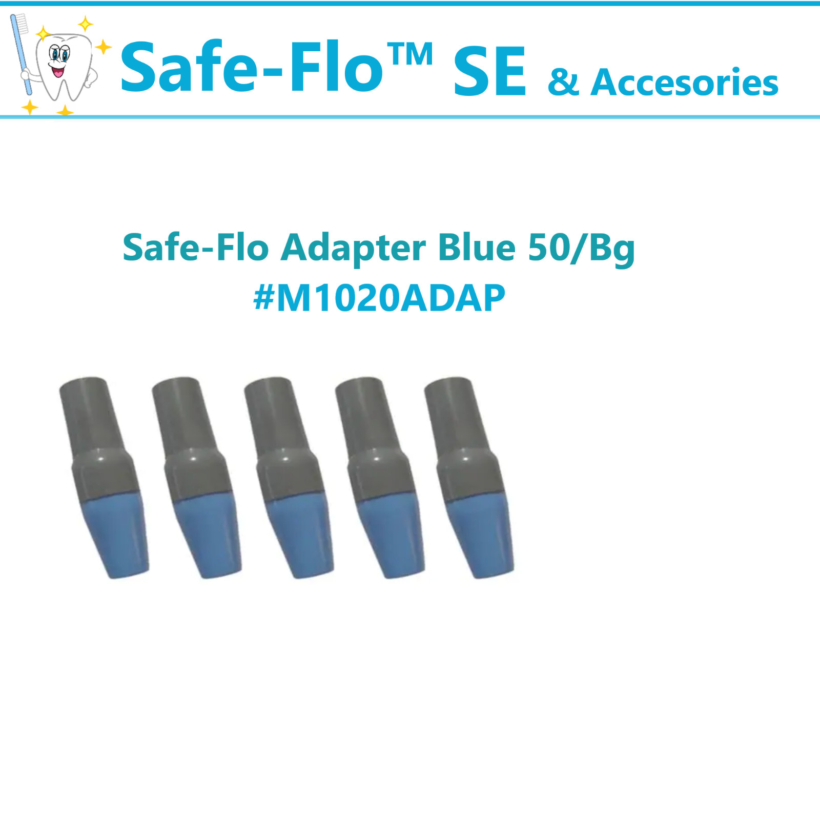 Dental Safe-Flo SE Valve CROSSTEX Safe-Flo™ HV Valve, Adapter, 100/Pkg