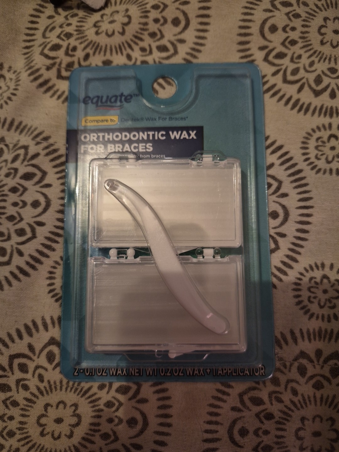 Equate Orthodontic Wax for Braces 1 Pack, Unscented