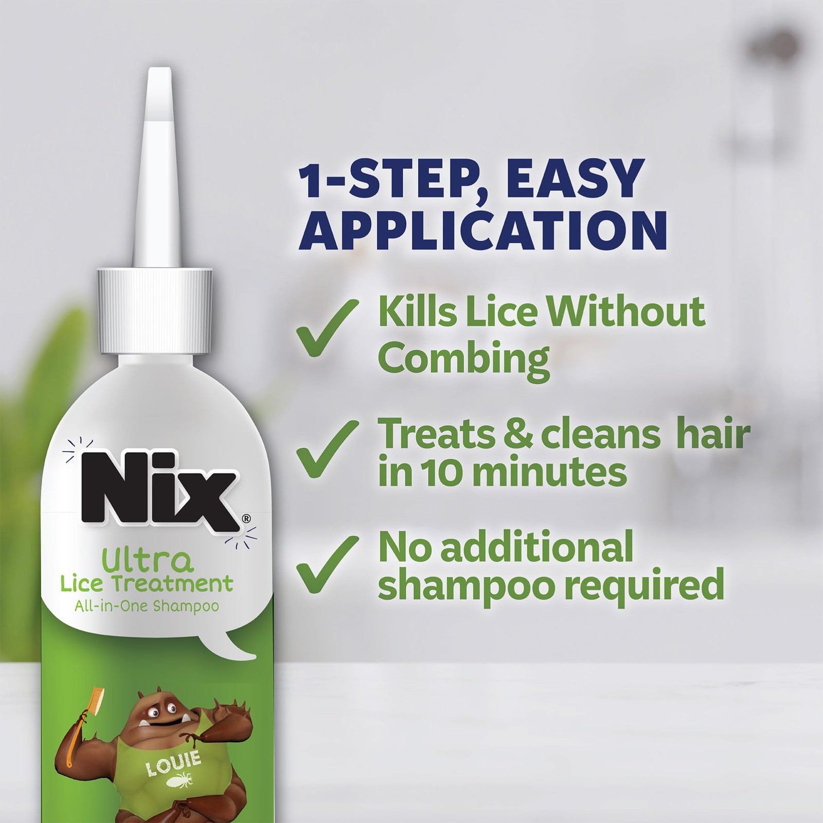 Nix Ultra All-In-One Treatment Prevention Kit 4 Fl Oz Shampoo Comb And 6 Fl Oz