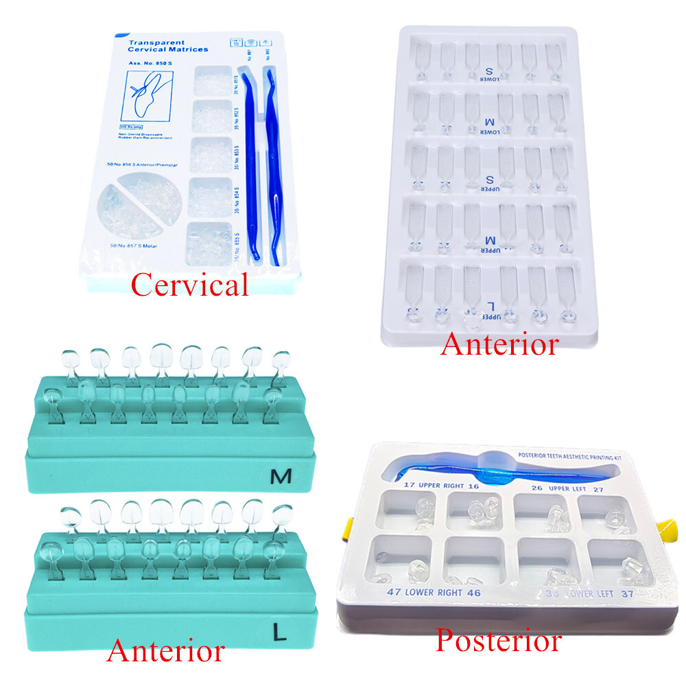 Dental Transparent Cervical Matrix Composite Matrices Anterior Posterior Mould