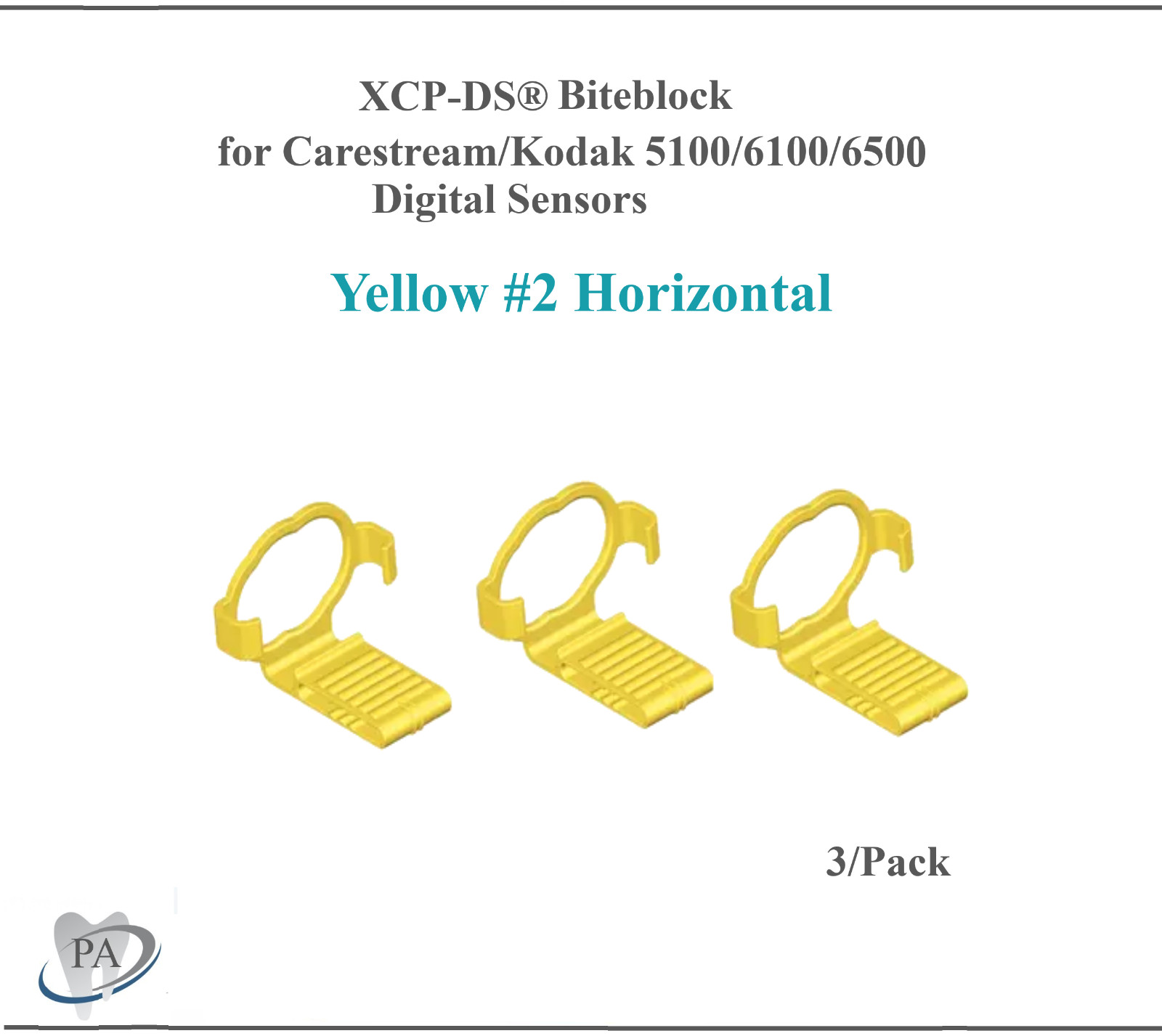 Dental X-Ray XCP-DS Biteblock for Carestream/Kodak 5100/6100/6500 Digital Sensor