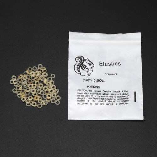 Dental Orthodontic Elastics latex Rubber Bands 5000pcs 3.5 OZ 1/8(chipmunk)