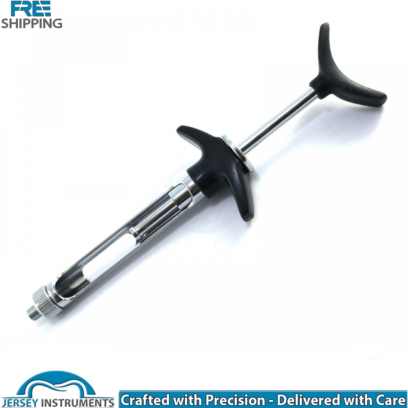 Dental Cartridge Syringe T Handle Type 2.2ml Black Anesthesia Injection Tool New