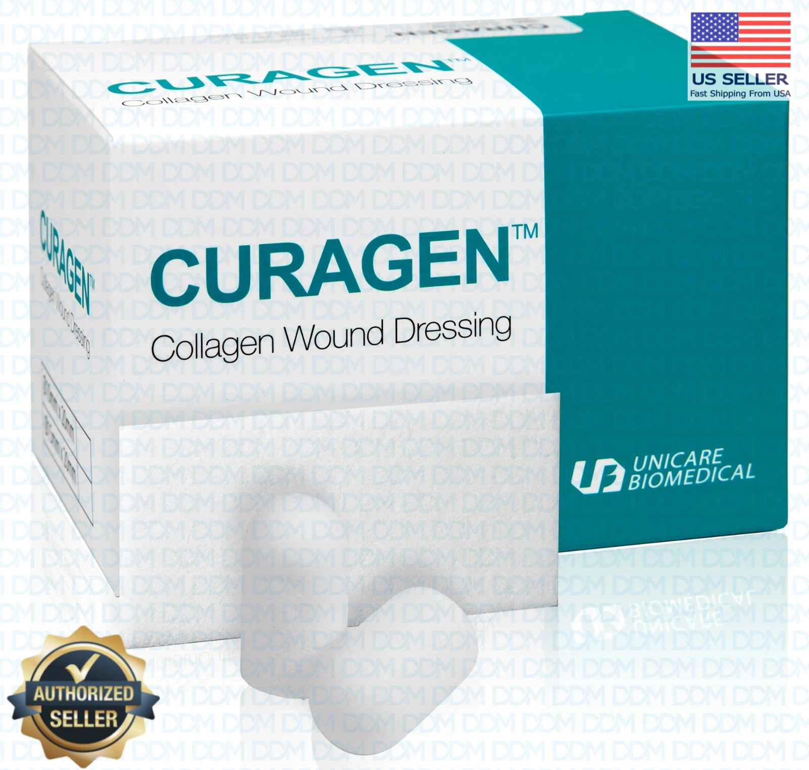 Curagen Collagen Wound Dressing 10x20mm plug; 10 Pcs/Box #HAD001020