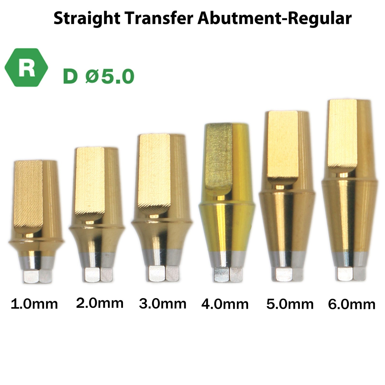 Dental Titanium Straight Transfer Abutment Mini/Regular for Osstem Hiossen TS