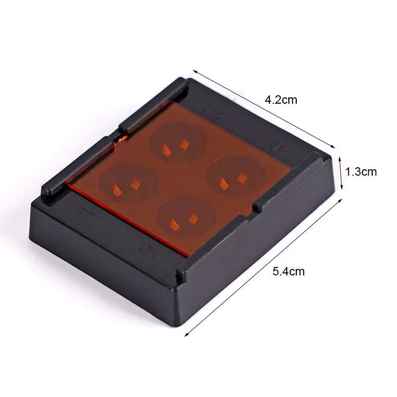 1 Pcs Dental 4 Well Mixing Wells with Light Shield Cover Palette Bonding Tray