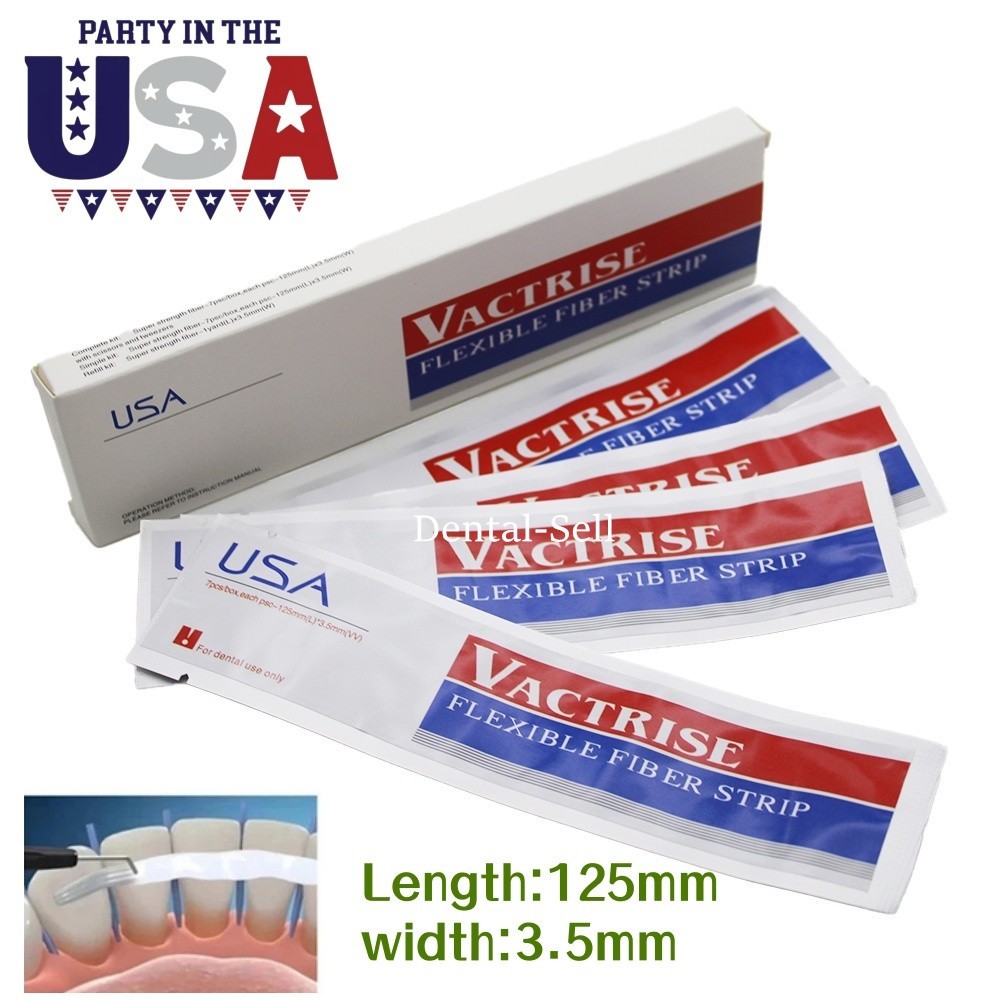 1/7Pc Dental Flexible Glass Fiber Strip Splint Composite Resin Bonding Ribbon US