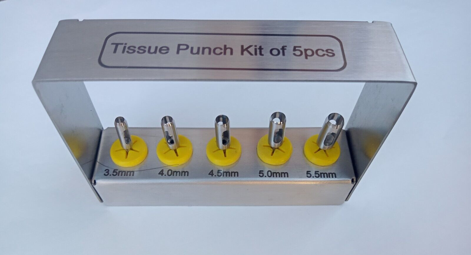 5 Pcs Dental Implant Tissue Punch Kit set Surgical Surgery With Box Holder CE