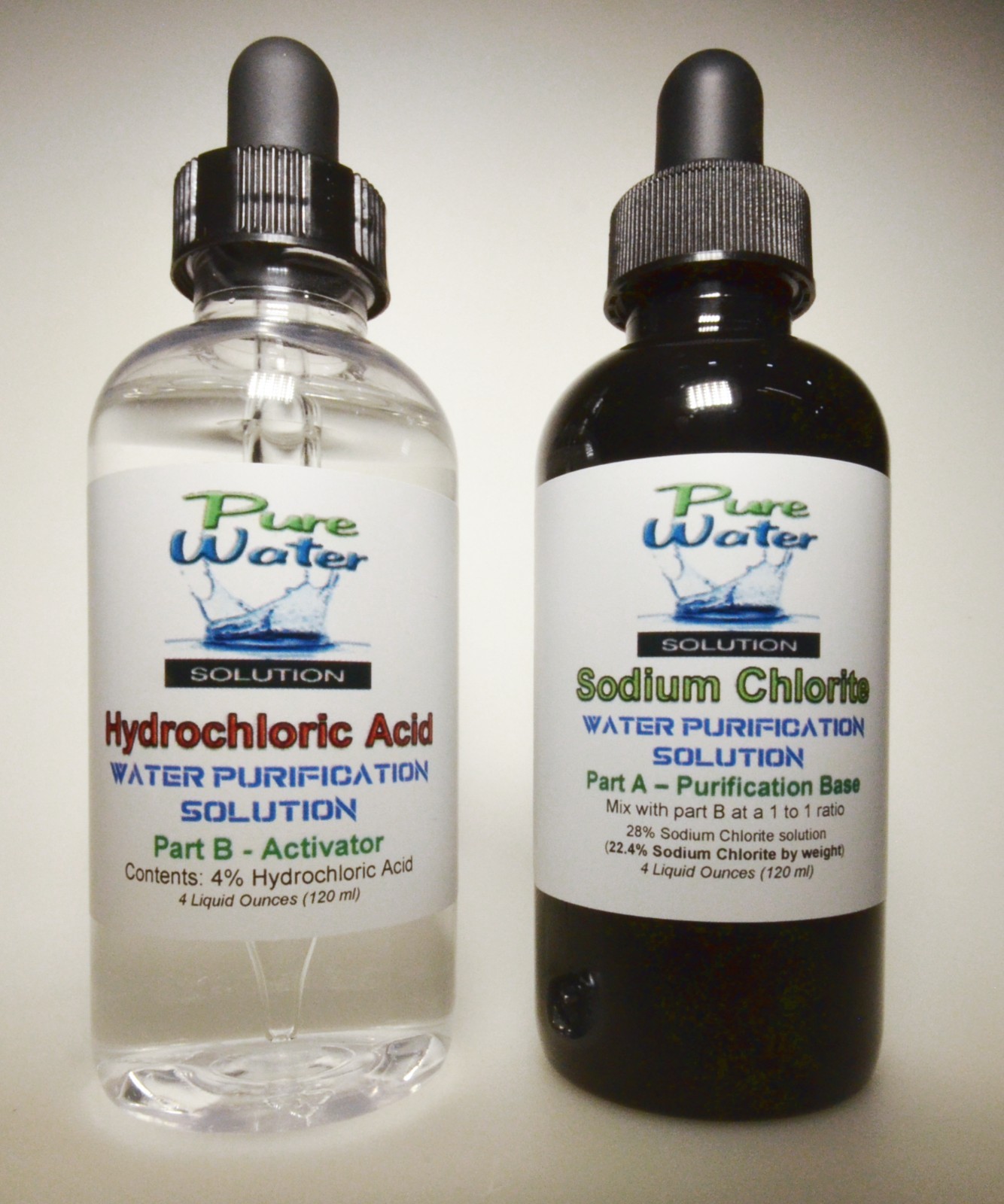 CDS – Water Purification Drops by Pure Water Solution in PET plastic