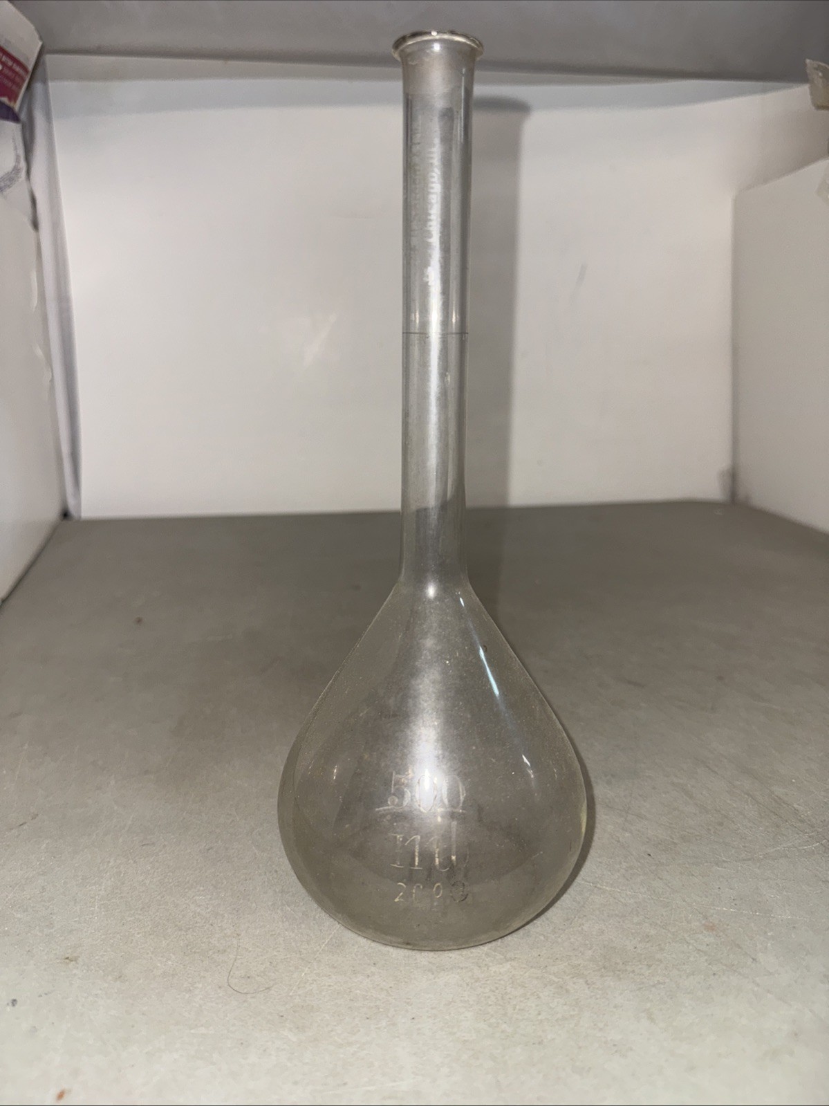 Vintage Glass 500mL ±0.20 Volumetric Flask