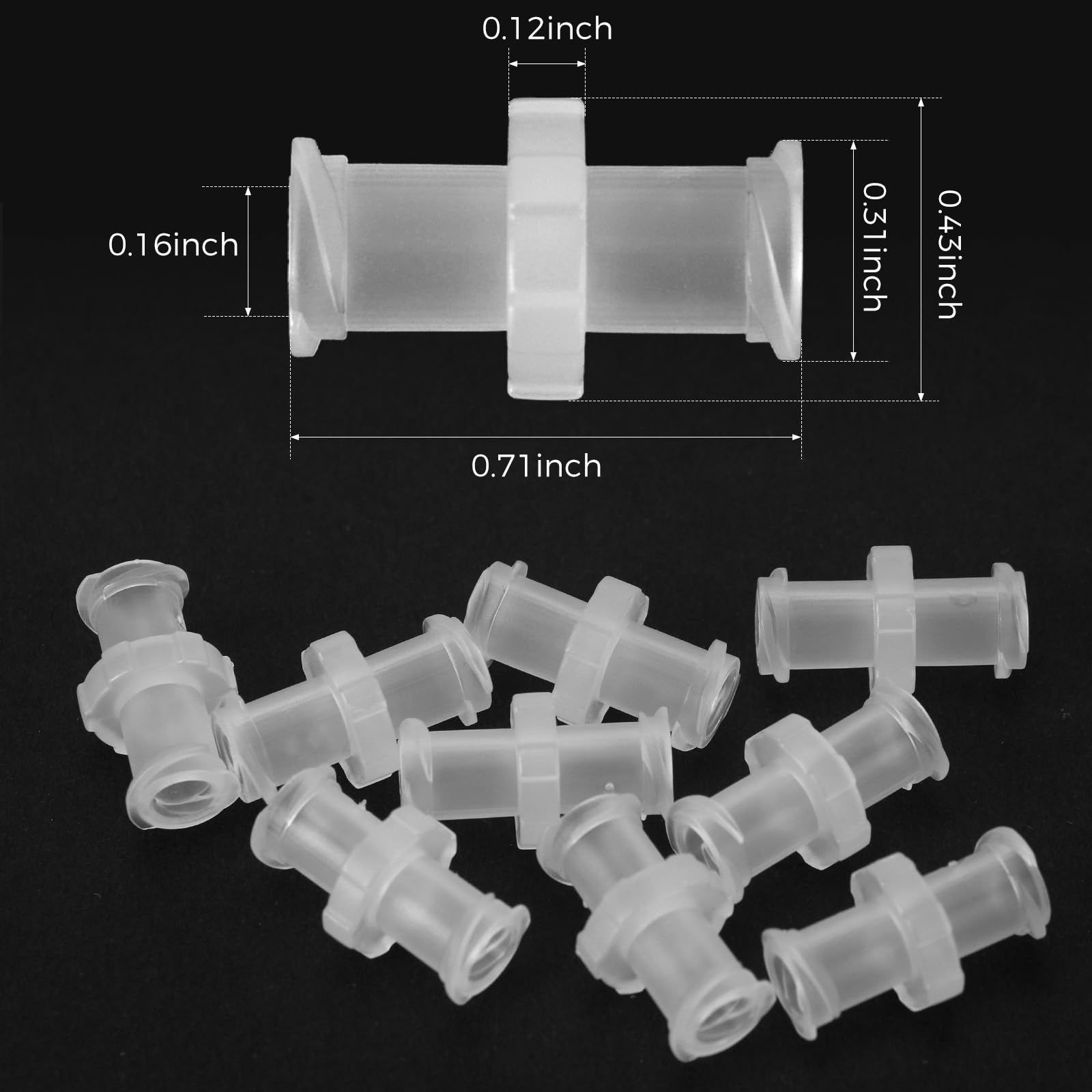 SANANTS Luer Lock Syringe Connector Adapter, Fluid Distribution White