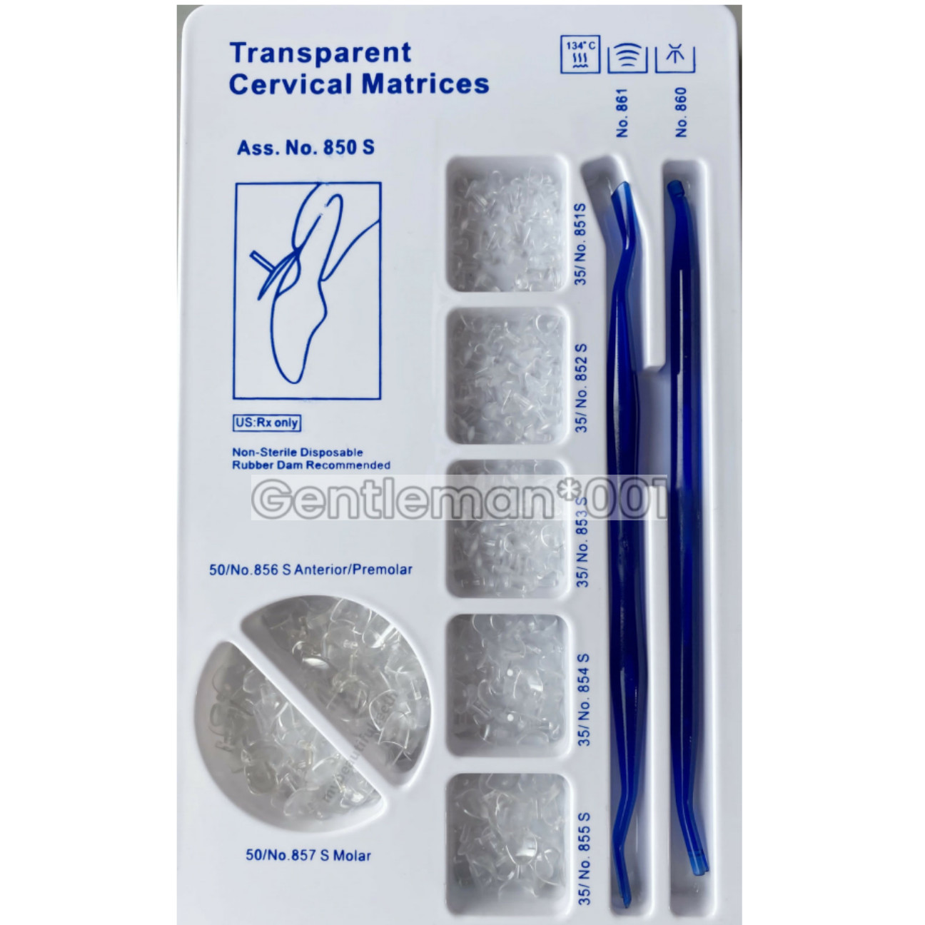 Dental Transparent Cervical Matrices Composite Gingival Matrix Kerr Premolar