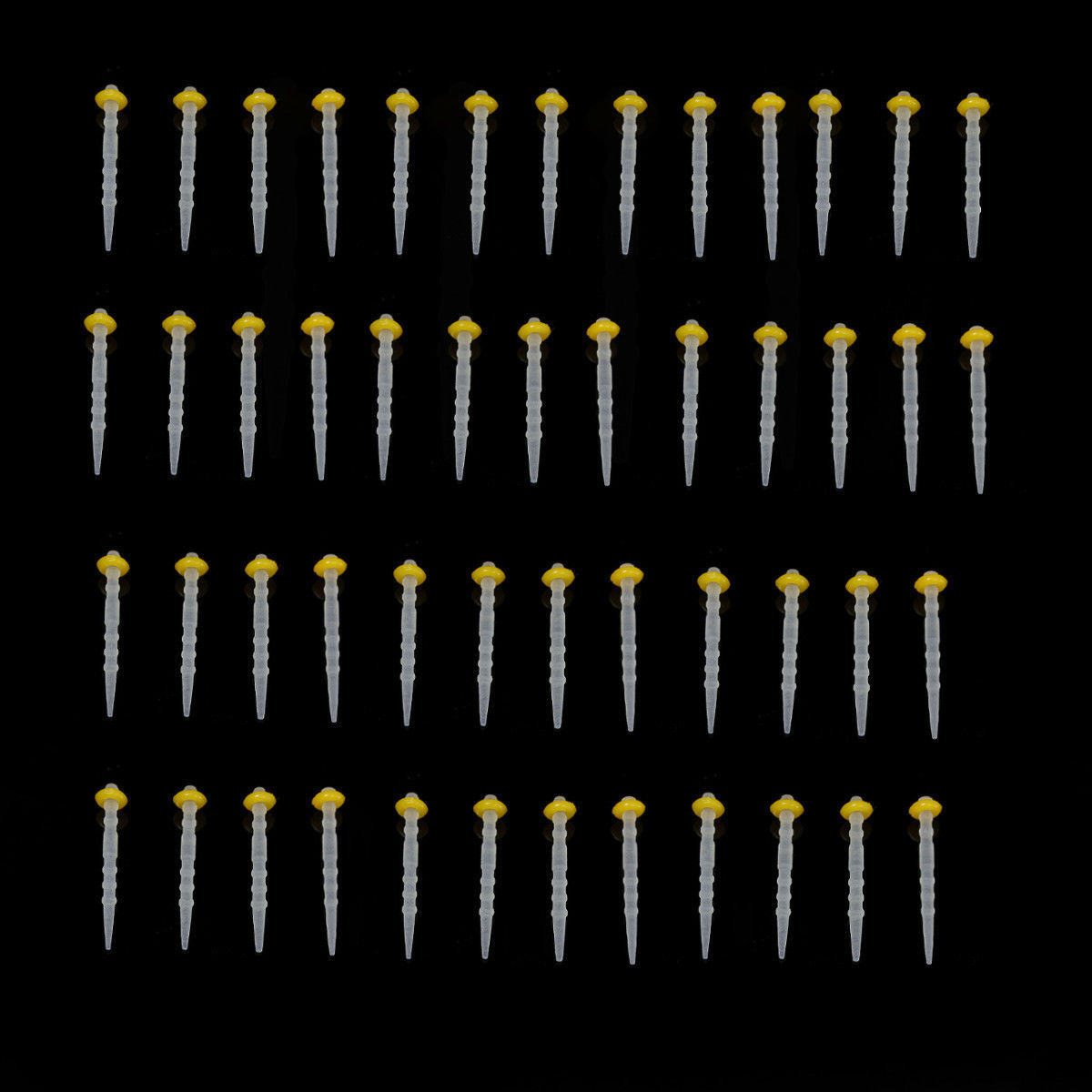 5 Boxes Dental Fiber Post Resin Quartz Glass Material Screw Thread 1.2mm Yellow