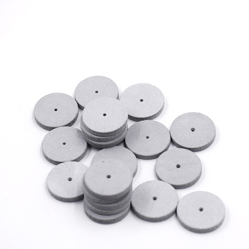 50Pc Dental White Resin Porcelain Silicone Rubber Coarse Polishing Wheels Polish