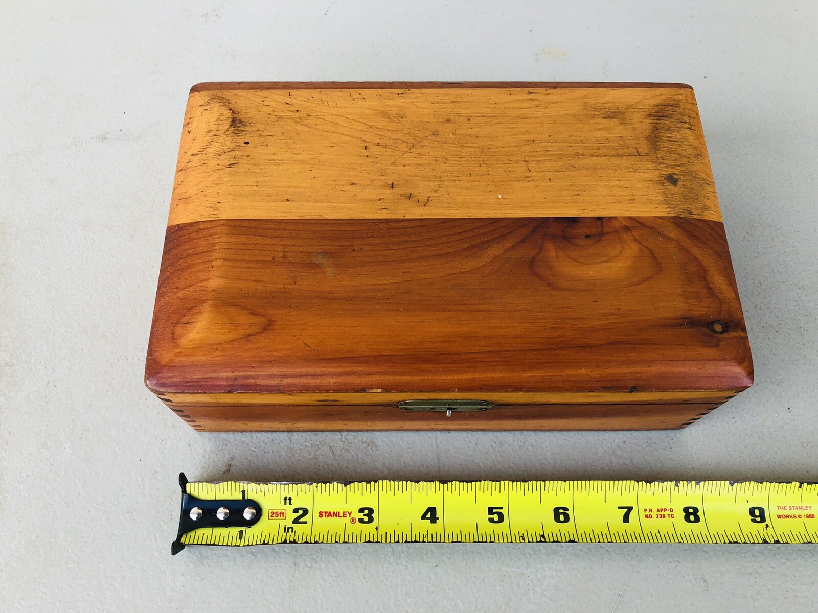 Antique S.S. White Dental Dovetailed Wooden Box