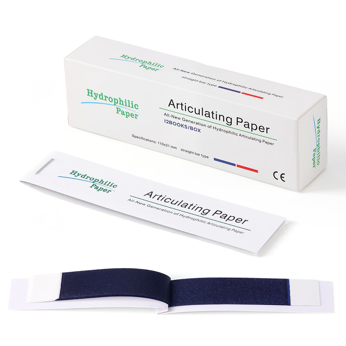1-5Pack Dental Articulating Paper Double Sided Articulating Strips Blue/Red