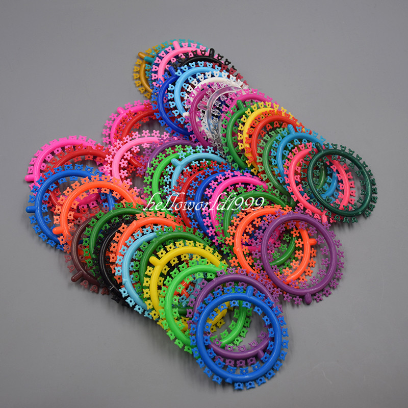 1000 Pcs Dental Orthodontic Elastic Rubber Multi-Colored Cartoon Ligature Tie