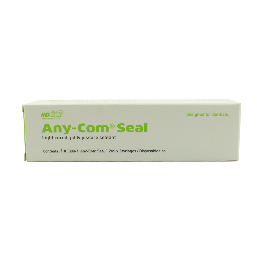 Dental MediClus Any-Com Seal Pit & Fissure Sealant Light-Cured Opaque 2×1.2g