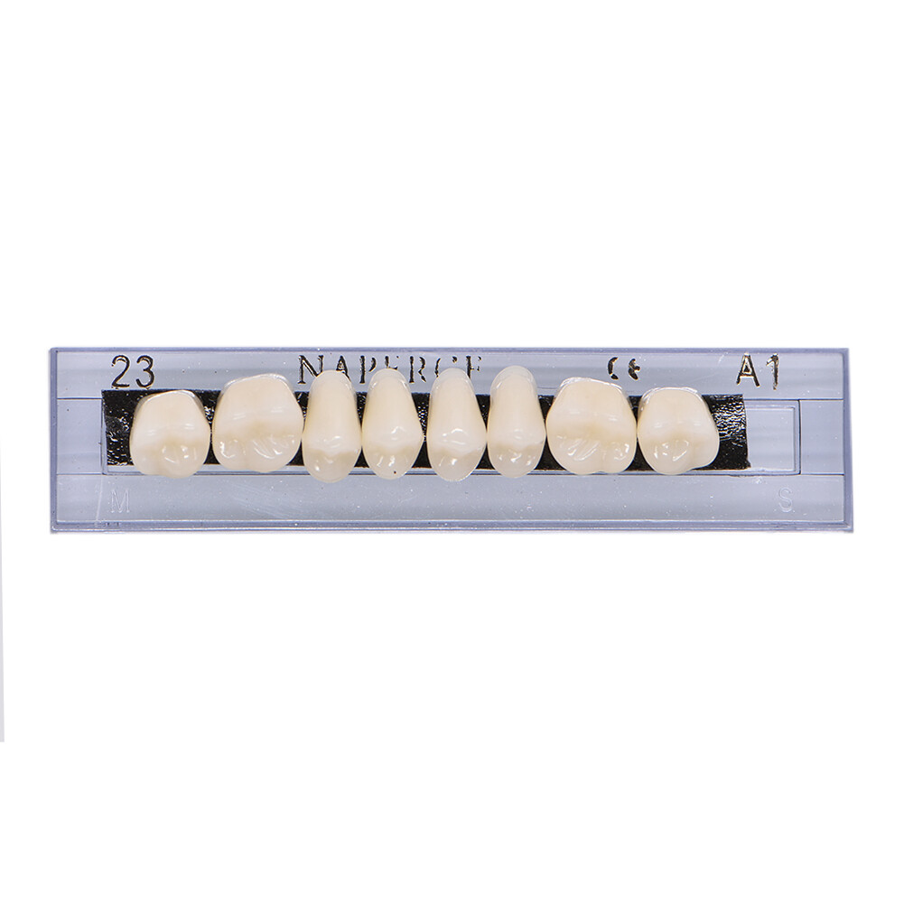 168Pc Dental Acrylic Resin False Teeth 23# Shade A1 Denture Full Upper Lower Set