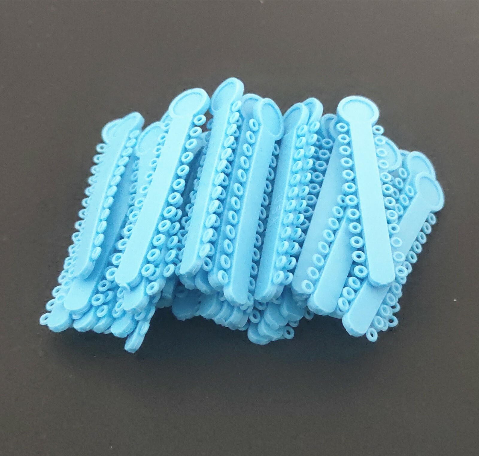 1 Pack 1008 Pcs Dental Elastic Ligature Ties Rubber Bands O Rings Light Blue