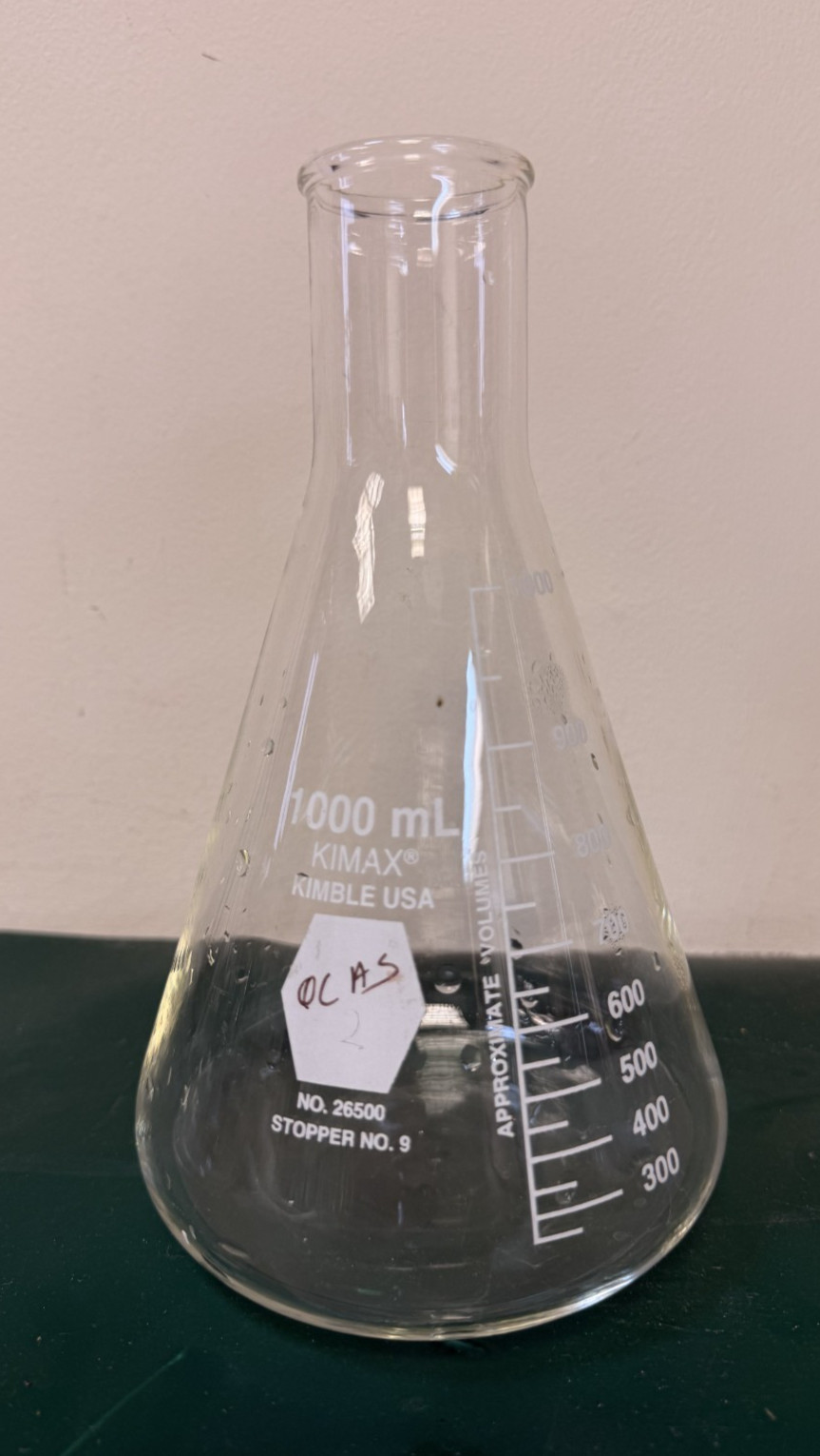 Lot of 8 Erlenmeyer Flasks Mixed Sizes & Brands Laboratory Glassware