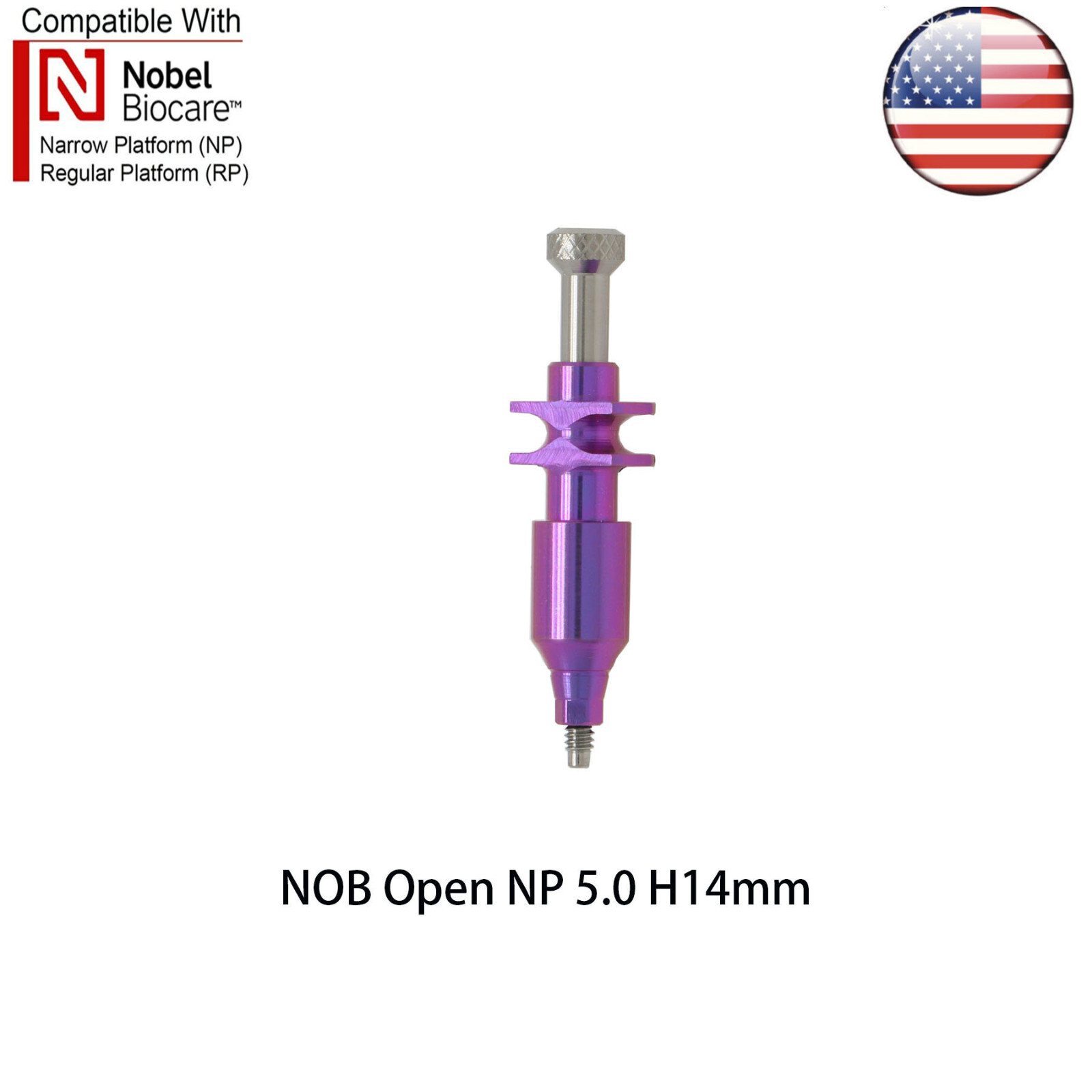 Dental Nobel Impression Coping Open/Colse Tray Conical Connection NP/RP Ø3.6/5.0