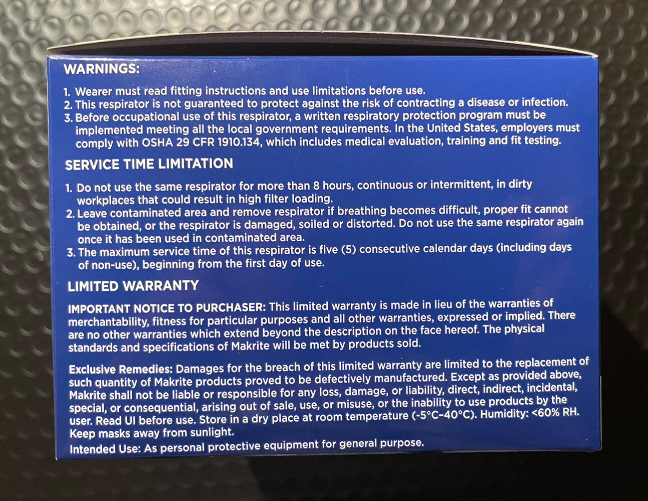N 95 Respirator