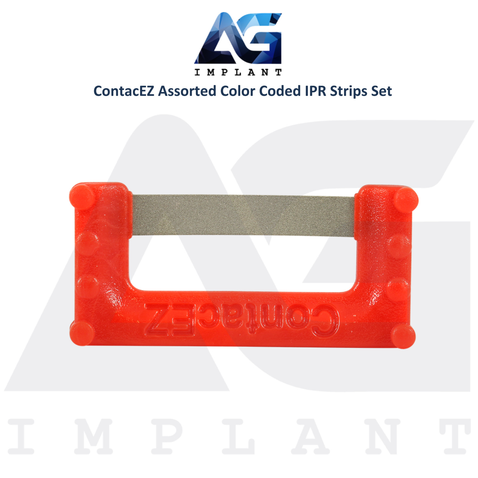 Assorted Color Coded Flexible Diamond Coated IPR Strips Set Stainless Steel