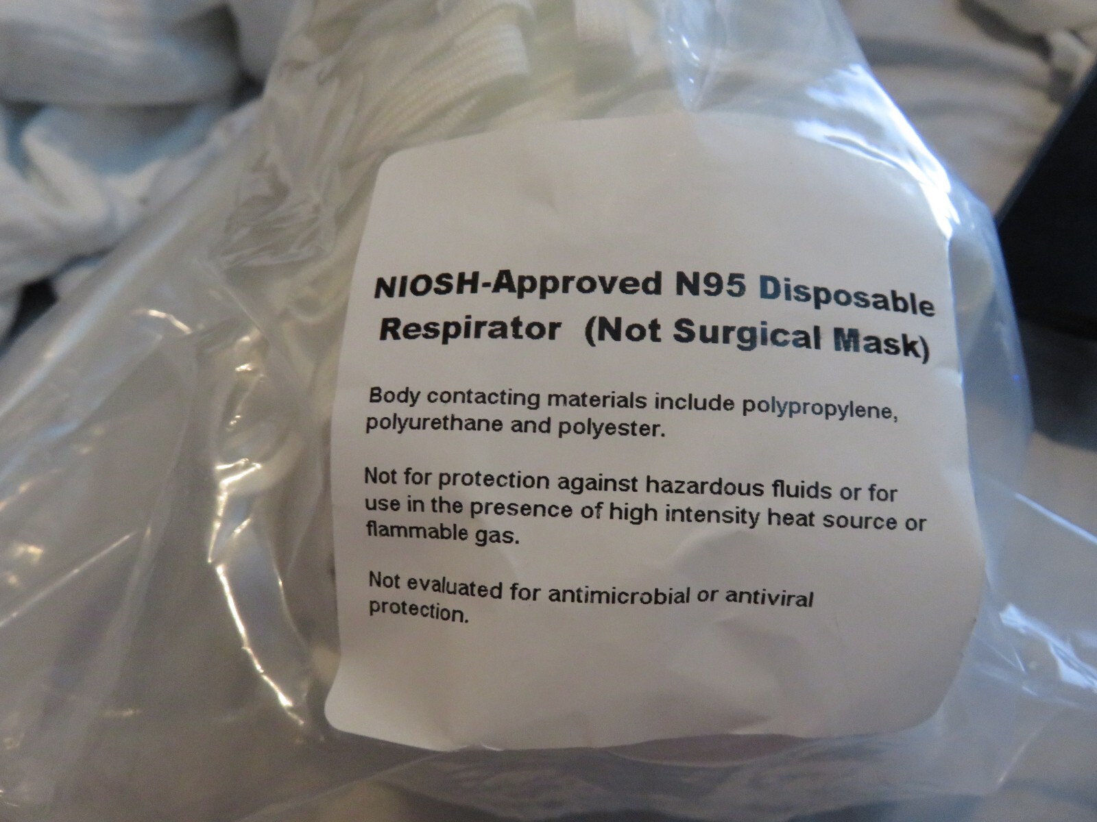 Honeywell DC300N95 Respirator Particulate Masks N95 NIOSH Approved NIP 20 Pack