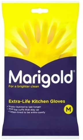 Marigolds 2 x Extra Life Kitchen Gloves Medium 2 Pairs